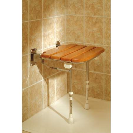 DOUCHE FOLDING SEAT WOOD AD529