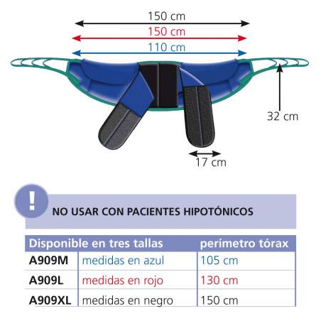 Arnes de bipedestación Torneo A909