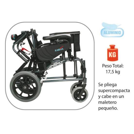 Aluminium kantelbare stoel AD819 2