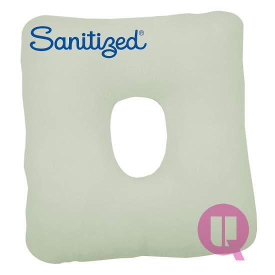 Sanitized Suapel cushion HOLE 44x44x11 WHITE SQUARE