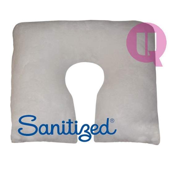 Sanitized Suapel cushion 44x44x11 WHITE SQUARE HORSESHOE