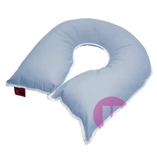 Cojín Saniluxe 44x44x09 HERRADURA REDONDA CELESTE
