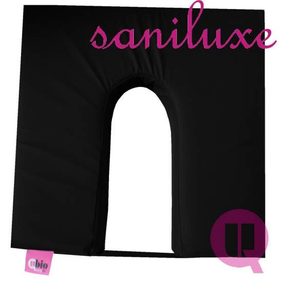 MAXIC viscoelastic cushion 42x42x08. Black HORSESHOE