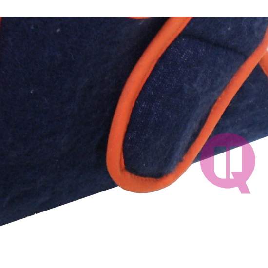Patuco COMBINADO Azul-Naranja