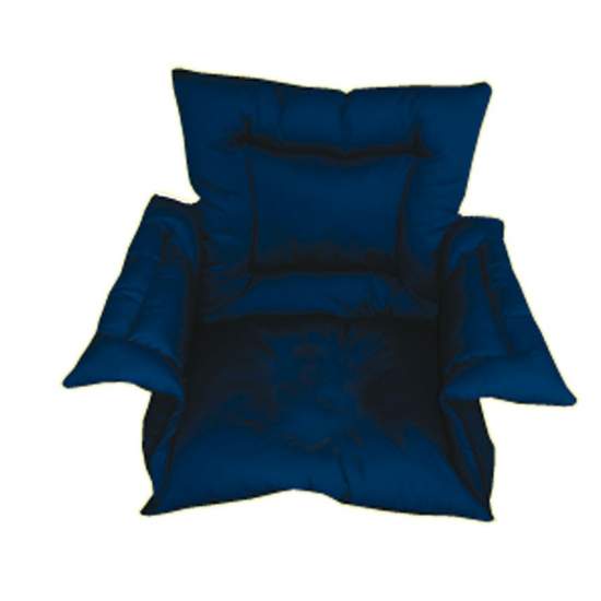 S azul acolchoada SANILUXE Cubresilla