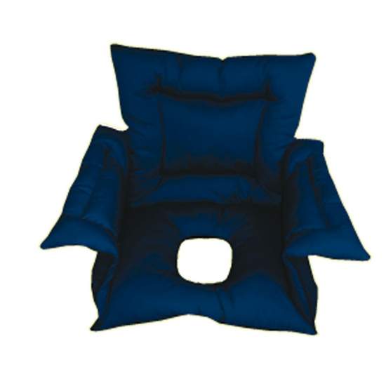 HOLE Cubresilla SANILUXE imbottito blu L