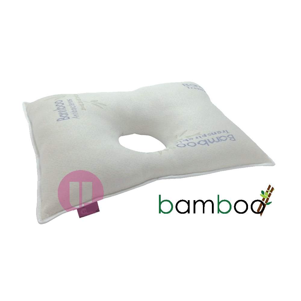 antiescaras pillow bamboo ear hole