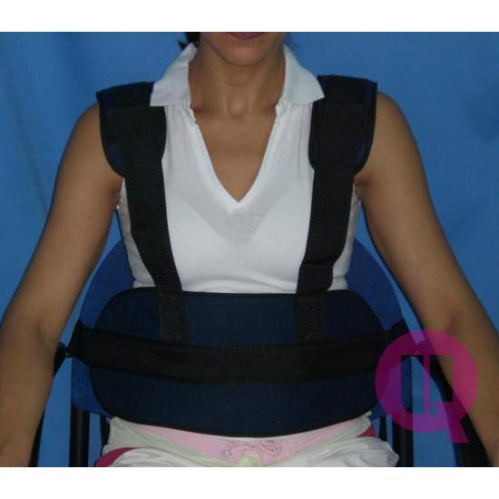Abdominal belt with suspenders CHAIR PADDING / BUCKLES