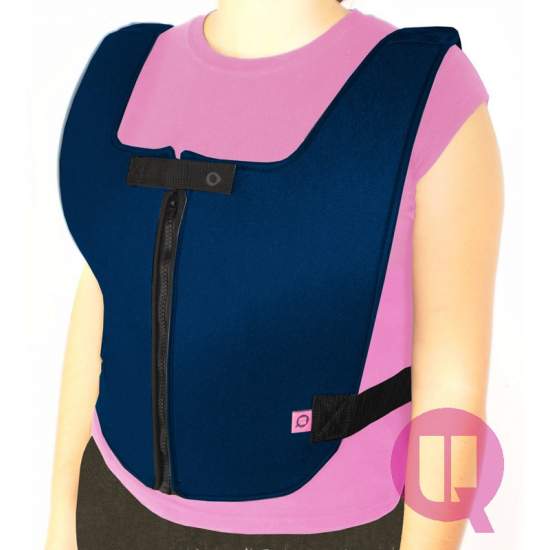 Colete com zíper cadeira acolchoada abdominal