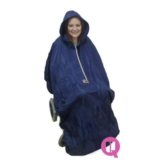 Chubasquero impermeable para silla de ruedas