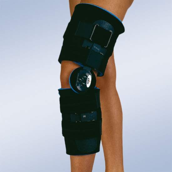 Brace post-surgical knee flexion and extension short