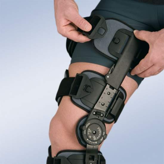 Knie-orthese met slot (2...