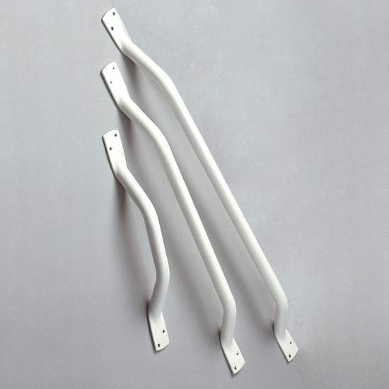 END FLAT STEEL HANDLE 45 cm.