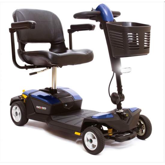 GOGO-LX-skoter med 4 hjul och fjädring