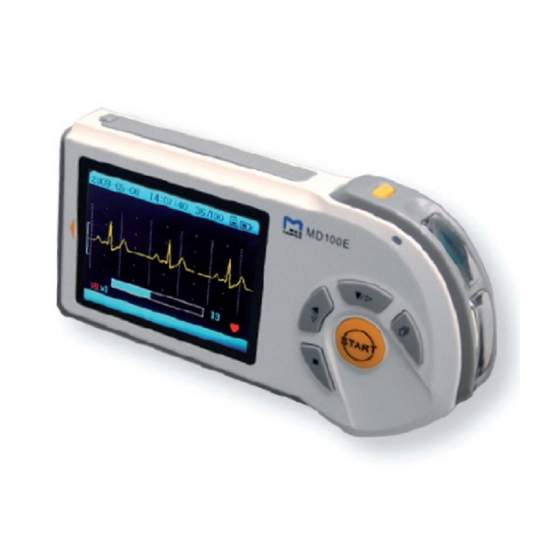 Electrocardiografo portatil de 1 canal con pantalla lcd a color
