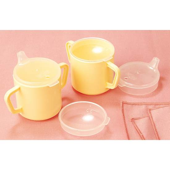 Tazza di plastica con due manici H5720