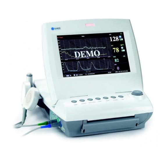 Twin fetal monitor with basic parameters