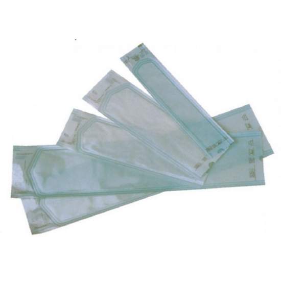 Sobres de papel medico con fuelle para esterilizacion a vapor o gas. 250 x65 x500 mm. 250 sobres
