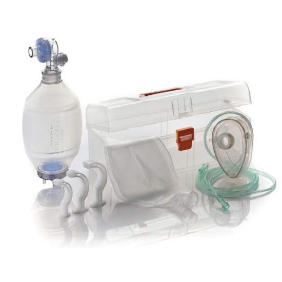 KIT RESUCITADOR ADULTO MALETA CON REANIMADOR SILICONA