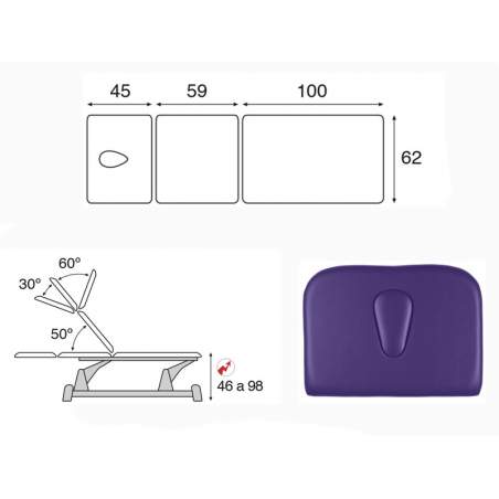 Electric stretcher crank gray technical