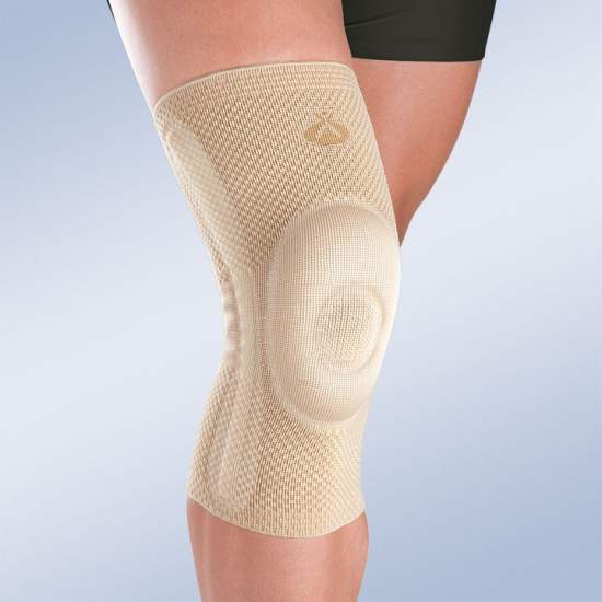 JOELHO ELASTIC BREATHABLE FECHADO CABEÇA COM SILICONE CORREDOR Estabilizadores laterais 9104