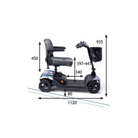 Abnehmbarer Scooter Apex i-Comfort