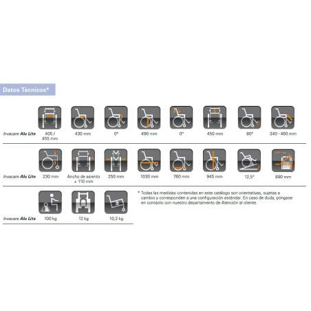 Cadeira de rodas ultraleve INVACARE Alu Lite