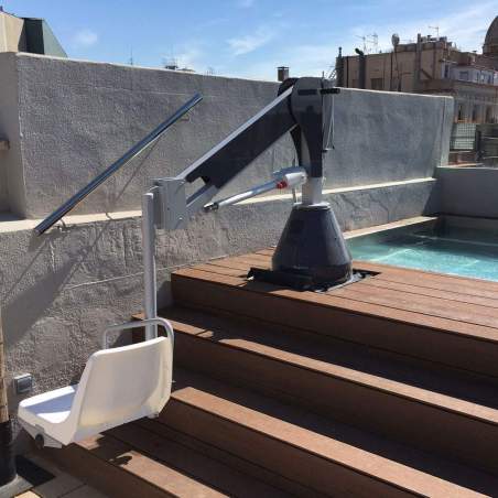 Sollevamento acquatico con batteria fissa Metalu 3000