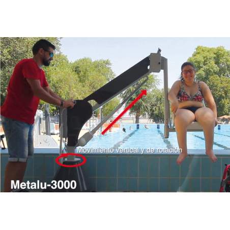 Sollevamento acquatico con batteria fissa Metalu 3000