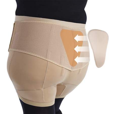 BELT TROUSERS WITH REINFORCEMENT LUMBAR PANTBRACE PF010