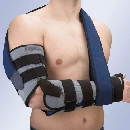 ELBOW BRACES WITH PALM AND THUMB SPLINT WITH CONTROL OF FLEXIBLE-EXTENSION 94302