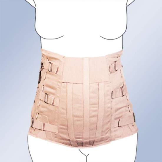 Thoraco FAJA SEMIRRIGIDA ABDOMINALE Pendulo LADY corseterie 2050-S