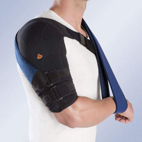HUMEROUS BRACE IN THERMOPLASTIC MIT NORMALEM TEXTIL-FUTTER