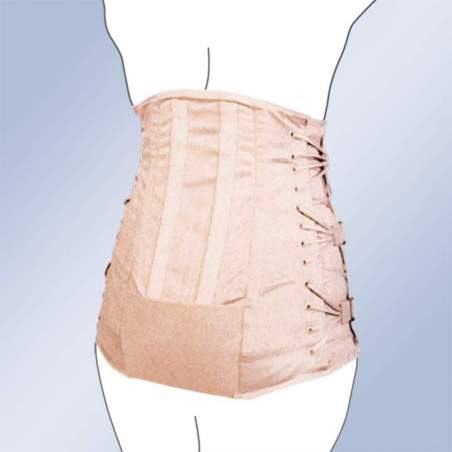 FAJA SACROLUMBAR SEMIRRIGIDA ABDOMEN PENDULO SEÑORA CORSETERIA 