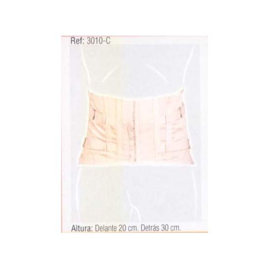 FAJA SACROLUMBAR SEMIRRIGIDA CORTA CABALLERO CORSETERIA 3010-C