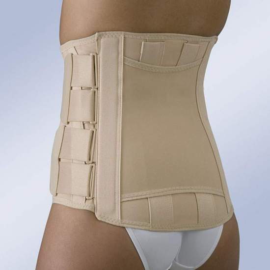 SEMIRRIGATED SACROLUMBAR BELT WITH VELCRO HIGH FX-212 CLOSURES