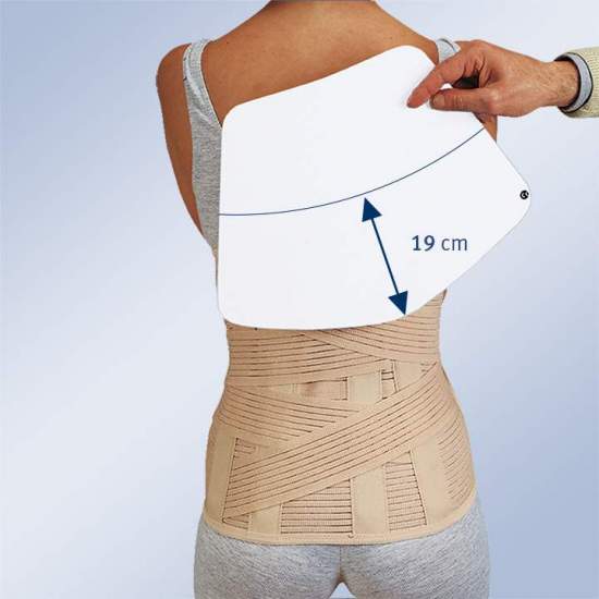 CINTO SACROLUMBAR CURTO COM SACO PARA ACOMODAR A PLACA TERMOMOLÍVEL 1300