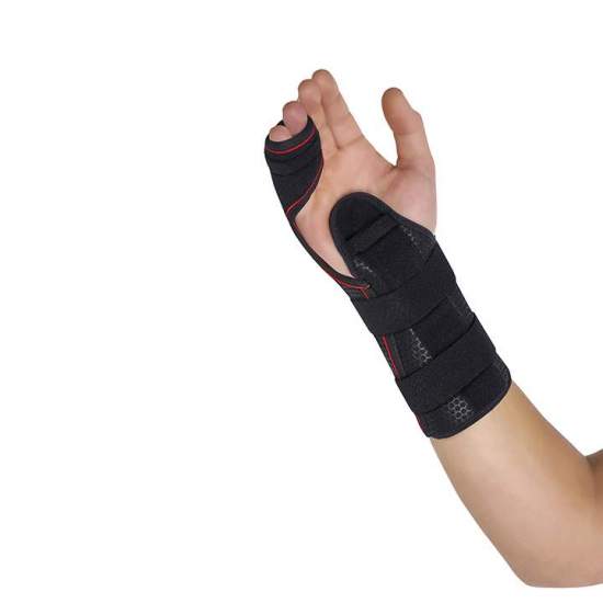 Semi-rigid wrist brace with... 2