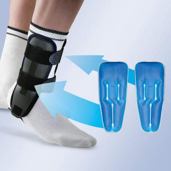 ORTESIS DE CHEVILLE BIVALVE VALTEC-GEL AVEC SACS EN GEL ORLIMAN