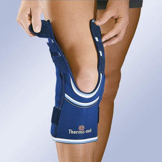 GENOU NEOPRENE AVEC DES OUVERTURES DANS LA CUISSE ET LE PANTORRILLA 4104-A