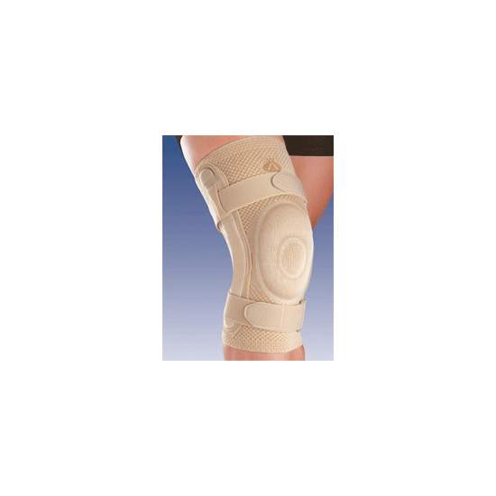 BREATHABLE ELASTIC KNEE CLOSED HEAD RUNNER WITH SILICON AND METAL STRIP JOINT WITH POLYCENTRIC 8106