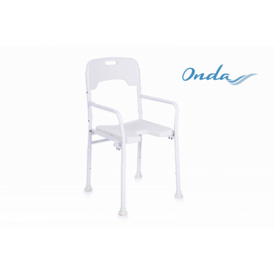 Shower chair with folding...