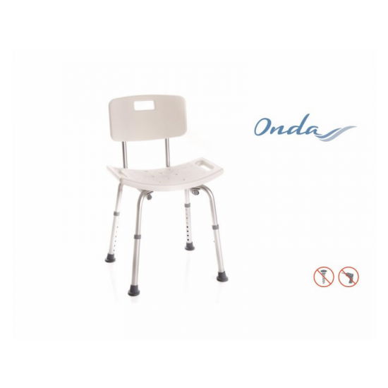 Sedile doccia con schienale...