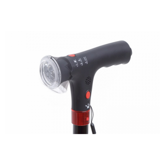 Cane with light and alarm 2