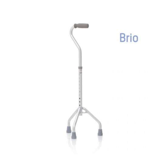 Tripod with open grip