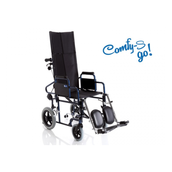 Liggande transitrullstol...