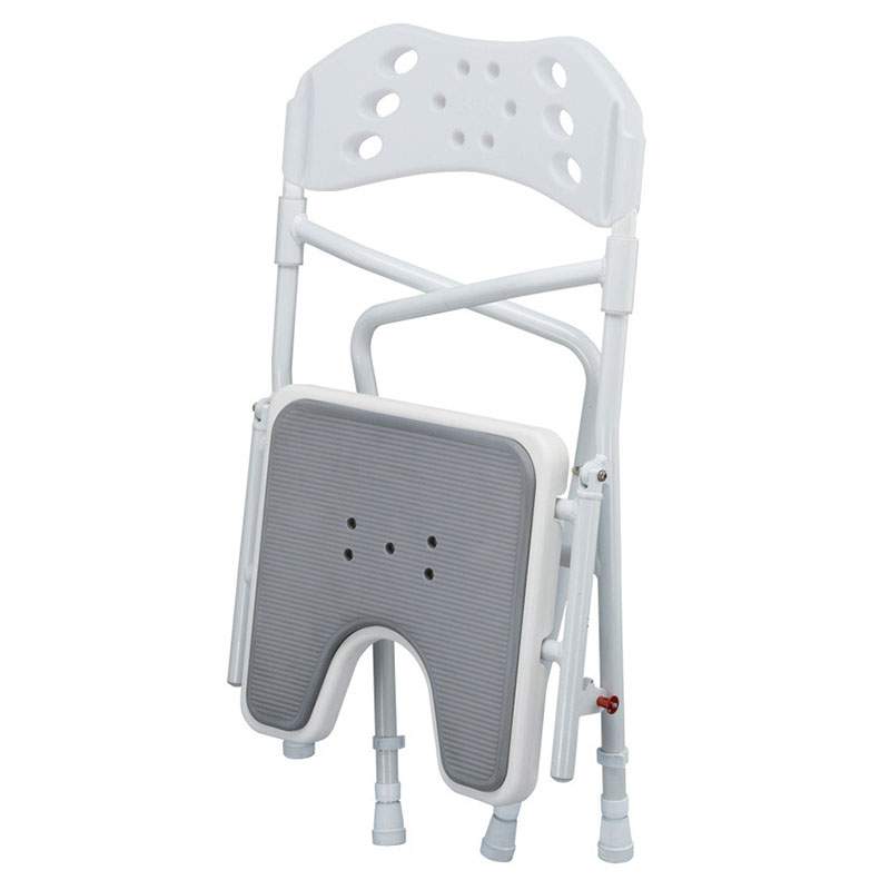 Taburete de Ducha Plegable MSV - Blanco