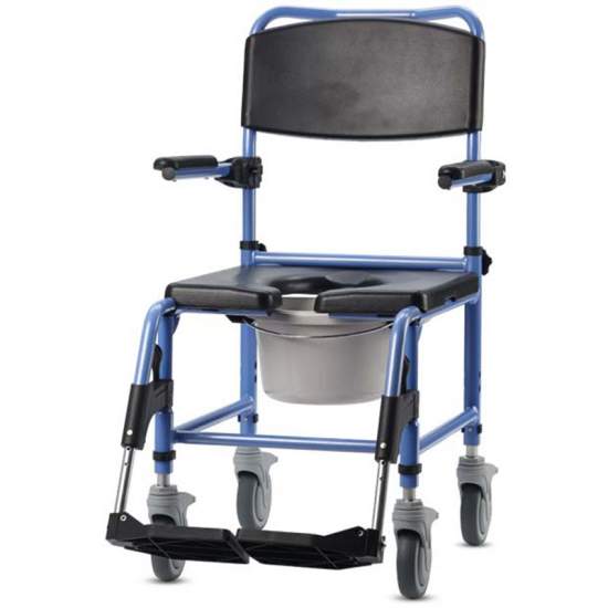 Silla de ruedas con inodoro...