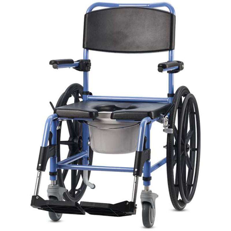 komplet ting lækage Kørestol med toilet TS-Aqua store hjul