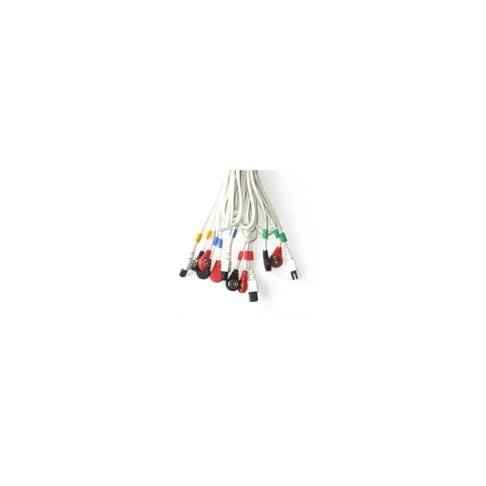 Cables COMPEX conexión Snap 6P (blanco) Cables COMPEX conexión Snap 6P (blanco)